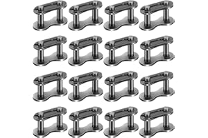 PAGOW 16PCS #41 Roller Chain Connecting Links, Master Manganese Steel Connector Heavy Duty for Bycicles, Mini Bikes, Motorcycles, Go-Karts, Home and Industrial Machinery