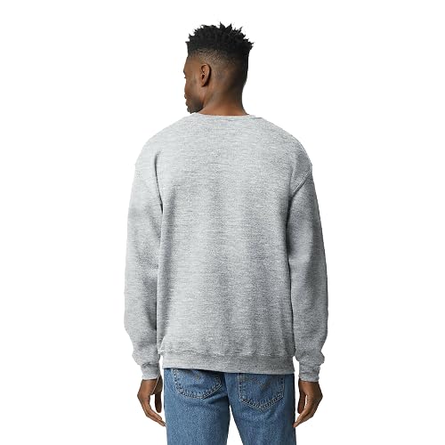 Gildan Men's Fleece Crewneck Sweatshirt 2-Pack - Dark Heather & Sport Grey, Size Large