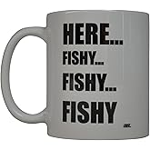 Rogue River Tactical Coffee Mug Fishing Fish Here Fishy Novelty Cup Great Gift Idea For Men Him Dad Grandpa Fisherman (Here Fishy)