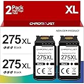 Chromojet 275XL Black Ink Cartridges Compatible for Canon Printer Ink 275 Compatible for Canon PG-275XL Ink Cartridges fit fo