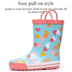 LANCDON Toddler Rain Boots for Boys and Girls