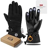 INPAKO Kids Snow Gloves, Warm Waterproof Ski Gloves Fit Both Boys & Girls, Sking Glove for Child Kid Winter Cold Weather