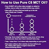 Ketosource Pure C8 MCT Oil 500ml | 99%+ Purity Caprylic Acid Coconut Free of view 9