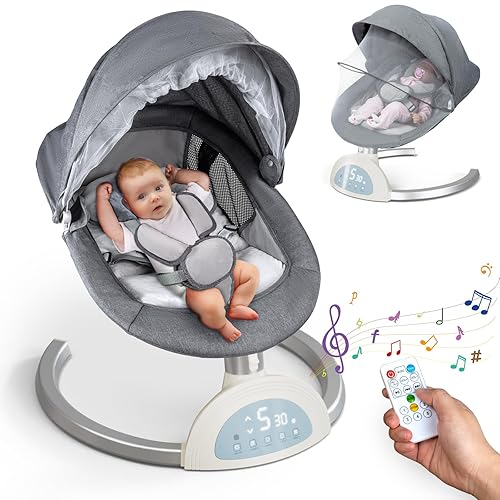 Baby Swings for Infants, Electric Baby Rocker Swinger for 0-9 - Main Image