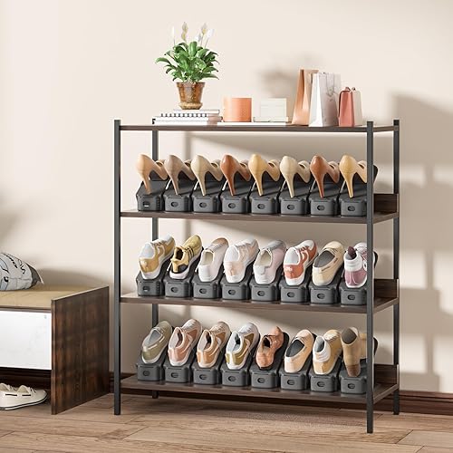 Neprock Shoe Slots Organizer for Closet, Shoe Storage Organizer