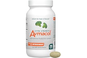 Nutramax Laboratories Avmacol Extra Strength #1 Researched Sulforaphane-Producing Brand for Detoxification with Glucoraphanin and Active Myrosinase, Immune Health, Adults & Children, 75 Tablets