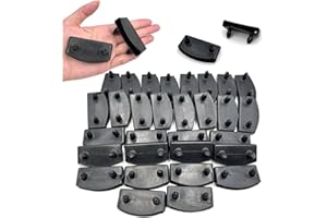 honigo 30pcs 54x9mm Black Replacement Bed Slat Plastic End Caps Holders for Holding Securing Wooden Slats Bed Base,Width 54mm x Height 9 mm (Inside Dimension)