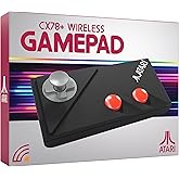 Deep Silver CX78+ Wireless Gamepad for PC, Atari 2600+, 7800+, Atari Flashback Consoles - USB A, DB9 Connectivity - Black, 2 