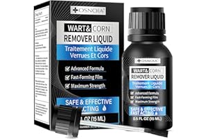 Extra Strength Wart Remover Liquid with 17% Salicylic Acid, Fast Acting Treatment for Plantar & Common Warts, Corn Remover fo