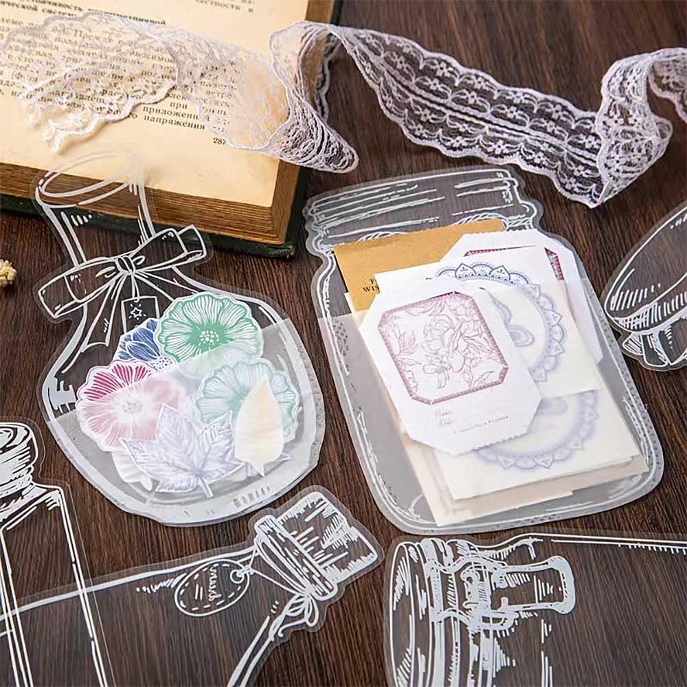 40Pcs Transparent Dried Flower Bookmarks, Kaluofan Handmade Dried Flower Bookmark, Dried Flower Bookmarks, DIY Dried Flower Bookmark, Handmade DIY Transparent Beautiful Flower Page