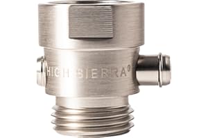 HIGH SIERRA SHOWERHEADS High Sierra® - Shower Head Pause & Pressure Control Valve - Solid Metal – Push-Button Valve Easily Controls the Flow of Water or Shuts It Off to Just a Trickle - Brushed Nickel Finish