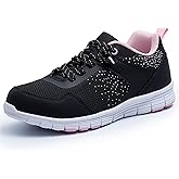 SPIEZ Lightweight Composite Toe Safety Shoes for Women, Non-Slip Puncture Proof Work Shoes for Ladies, Breathable Safety Toe Sneakers for Work and Daily Wear