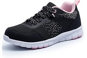 SPIEZ Lightweight Composite Toe Work Shoes for Women, Comfotable Puncture Proof Safety Shoes for Ladies, Breathable Fashion Sneakers for Work and Daily Wear