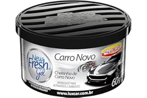 Luxcar New Fresh Gel Carro Novo 60 g – Aromatizante em Gel Automotivo