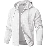 JMIERR Men’s Jacquard Plaid Hoodie Long Sleeve Drawstring Casual Hooded Sweatshirts Jackets with Pockets