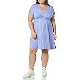 Amazon Essentials Women's Surplice Dress (Available in Plus Size)