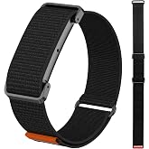Nylon Sport Band Compatible with Google Fitbit Air, Adjustable Hook and Loop Replacement Strap with Metal Frame Case, Soft Breathable Woven Wristband for Workout Sleep Daily Wear