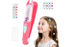 GYHPD Hair Gem Stamper Kit, Bling Hair Jewels for Girls, Hair Styling Tool for Girls, Reusable Shining Diamonds Hair Bead Jewelry Crafts Styling Head Stuff, Christmas Birthday Gifts for 5-12 Year Old Girl