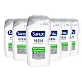 Sanex Men Skin Health Active Fresh Shower Gel 400ml 6 pack 0% Sulphates