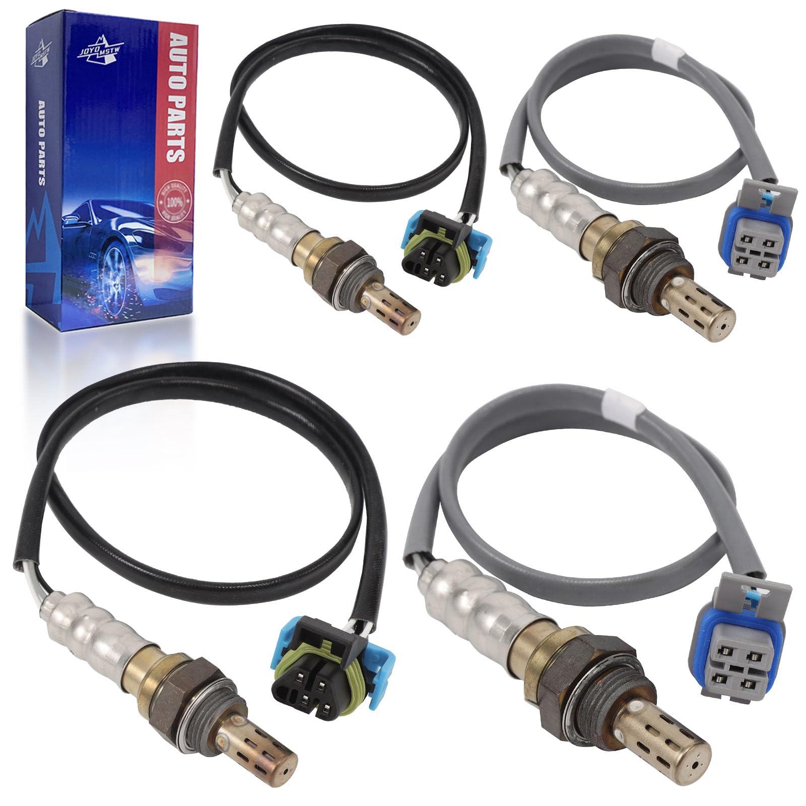 Photo 1 of O2 Oxygen Sensor Upstream and Downstream for Chevy Suburban Silverado 1500 2500 3500 HD, for GMC Sierra Yukon XL, for Cadillac Escalade, H2 6.0L V8 2003-2006, Replace 234-4669 234-4407 4Pcs