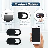 Himwein 25 Pcs Ultra Thin Camera Cover Slider for Laptop Phone Tablet Privacy view 3