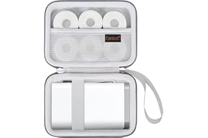 Canboc Hard Carrying Case Compatible with NELKO P21 Label Maker Machine, Portable Bluetooth Label Printer Box, Zipper Mesh Ba