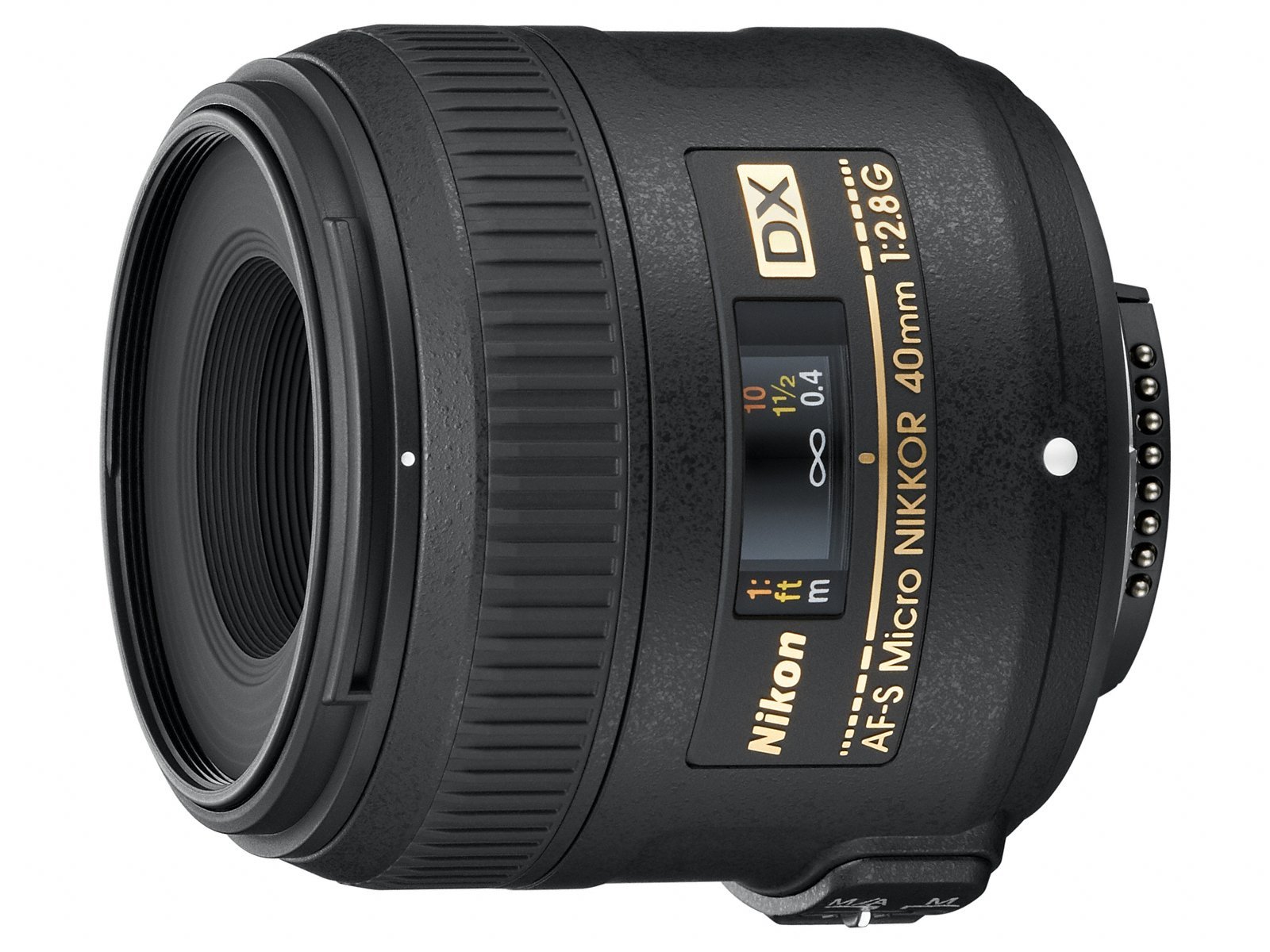 Nikon AF-S DX Micro NIKKOR 40 mm f/2.8G Lens, Black
