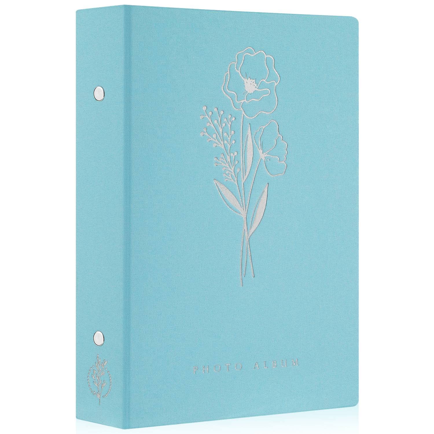 Lanpn Photo Album 6x4 Slip in, Linen 300 Pockets Photo Albums Holds Landscape Only 10x15cm Picture Teal