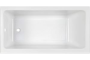 American Standard 2573202.020 Studio 60x30-inch Bathtub - Above Floor Rough-in with Built-in Apron - Left Drain White