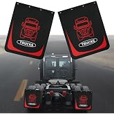 SHINJEW Mud Flaps for Semi Truck, 24''X30'' Heavy-Duty Mud Guards Splash Flaps，Black Semi Mud Flaps for Trailer Freightliner Kenworth Peterbilt