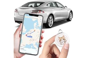 SKBENQK 2025 New GPS Tracker for Vehicles – Real-Time Global Coverage Tracking Device for Cars, Kids, and Pets | Long Battery Life, No Monthly Fees & No SIM Card Required（Cat Style）