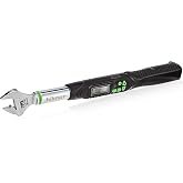 Hilmor 1963826 Digital Adjustable Torque Wrench for Mini-Split, HVAC Tools and Equipment, Digital LCD Screen, Light and Sound Indicators