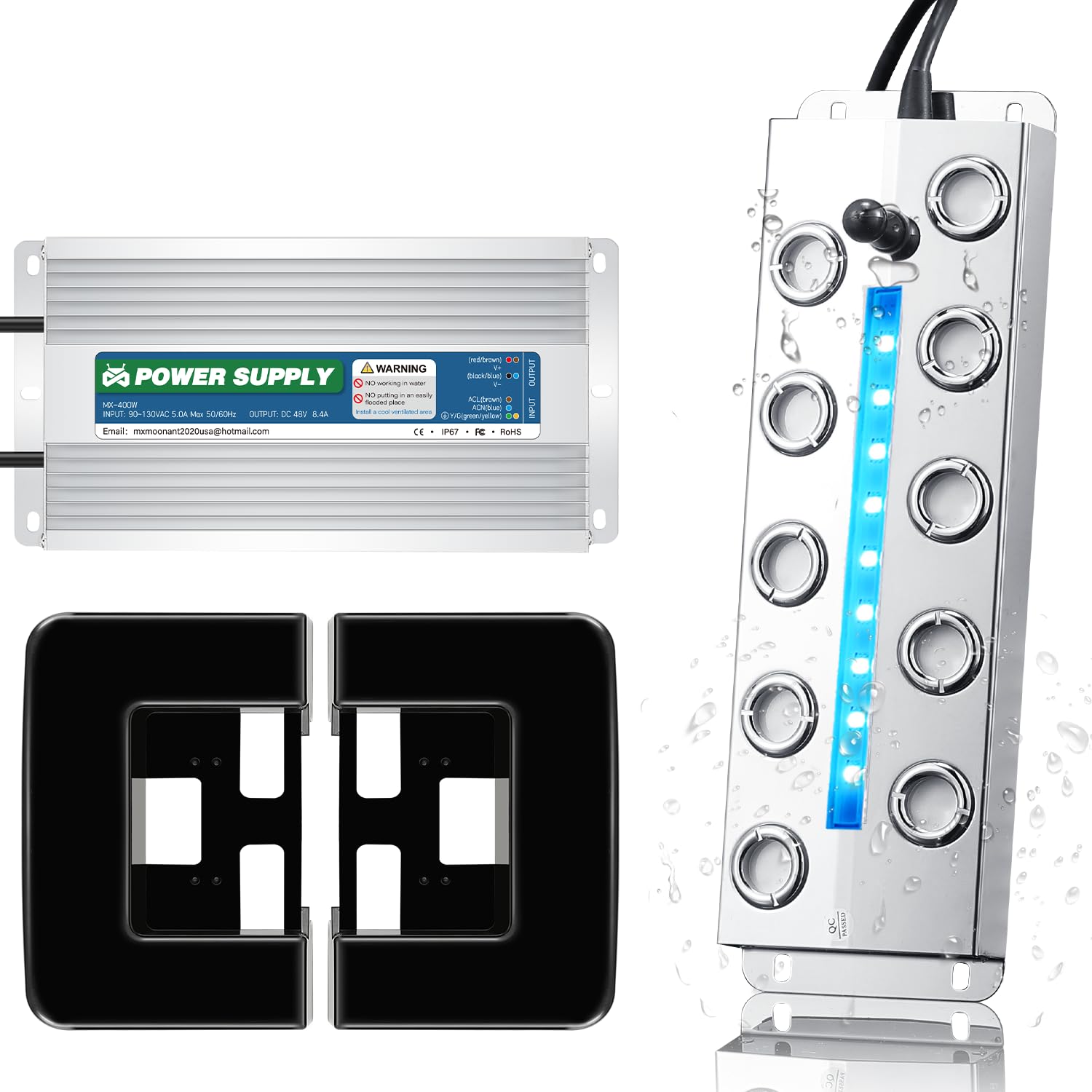 Photo 1 of (item sold for parts only) (see images) Mxmoonant Ultrasonic Mist Maker 10 Head with LED Lights, 9000ml/H Auto Color Changing Fogger