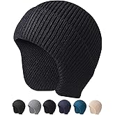 Arcweg Beanie with Earflap for Men Women Winter Warm Thermal Hats Stocking Cap Toboggan Outdoor Hat