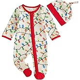 Rarjuiey Newborn Baby Boy Chirstmas Outfit Long Sleeve Romper My First Christmas Outfits Infant Onesie Jumpsuit Clothes
