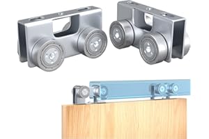 TRUSBEE Trolley Assembly 4 Wheel Light Duty - Roller Trolley Easy Bolt Installation - 2PCS Silent Strut Trolleys for use with P1000, P1001, P5000, P5001, P5500, P5501, All 1-5/8" or Taller Strut Channel