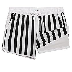 maamgic Mens Short 80s 90s Vintage 5.5" Swim Trunks