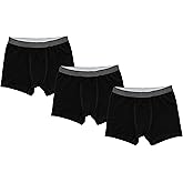 ORGANICKID Boys 100% Organic Cotton Underwear GOTS Certified Kids Toddler Boxer Briefs Pack of 3