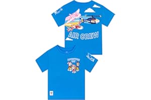 PAW PATROL Shirt | Skye, Marshall, Chase Boys Tshirt | Cotton Kids Clothing | Summer Top for Kids | Ages 2T to 8