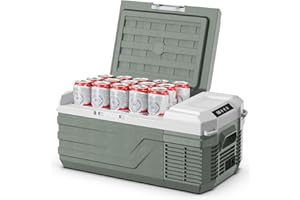 Alpicool 12 Volt Refrigerator 12V Car Fridge 16 Quart Portable Refrigerator for Car 12/24V DC 110~240 Volt AC for Truck RV Camper SUV Portable Freezer Electric Cooler for Camping (-4℉-68℉)