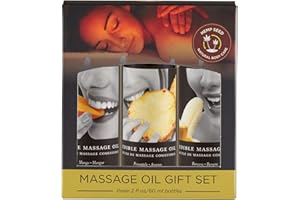 Hemp Seed Skin Care Tropical Edible Massage Oil Gift Set - 3 Oils, 2oz each