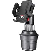 Tuff Tech Cradle Cup Mount Phone Holder, Fits Most Smartphones | 360-Degree Rotation, Articulating Arm, Spring-Loaded Cradle, Fits Most Cars, Trucks, and SUVs