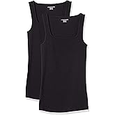 Amazon Essentials Women's Slim Fit Square Neck Tank Top