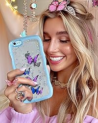 Likiyami for iPhone 6 Case Women Girls - Wave Frame