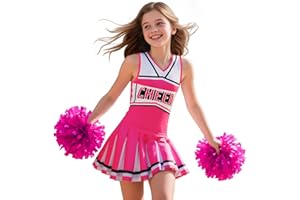 Gortykor Cheerleader Costume for Girls Cheerleading Outfit for Halloween Cheerleader Gifts 3-10 Years