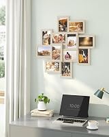 SONGMICS 12 Image 4x6 Wall Gallery Frame RPF022N01 Natural Beige view 8