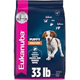 Eukanuba Medium Puppy Dry Dog Food, 33 lb Bag | Complete &amp; Balanced Nutrition, For Puppies, Crunchy Kibble, Real Chicken First, Lean Muscle Support, Bone Development