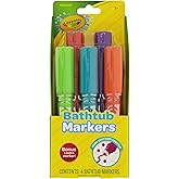 Crayola Taste Beauty Bathtub Markers, Washable Markers for Baths in Green, Red, Blue, Purple, and Orange
