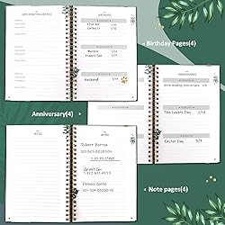 JUBTIC Hardcover Address Book with Alphabetical