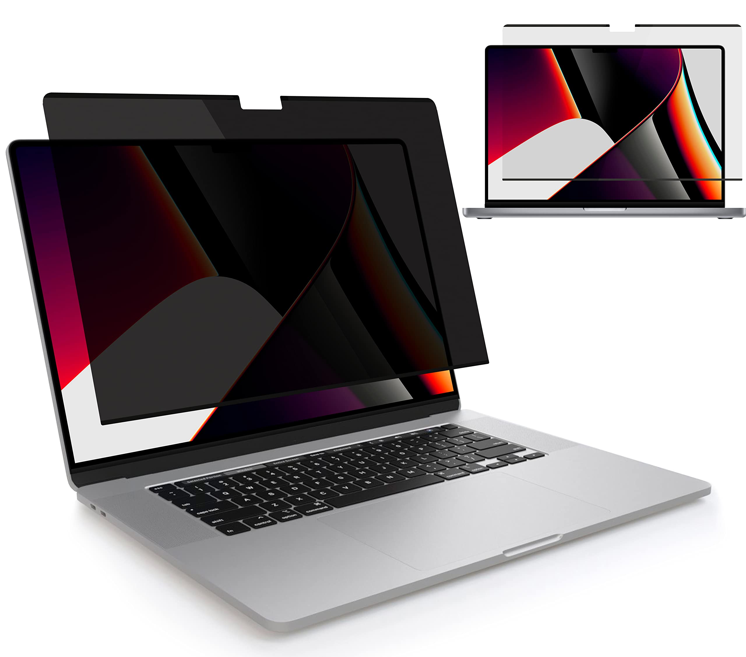 MyGadget Magnetic Screen Protector compatible with MacBook Pro 16 Inch (Model No. A2485) 2021 - Full Anti Spy Removable Privacy Filter Protection
